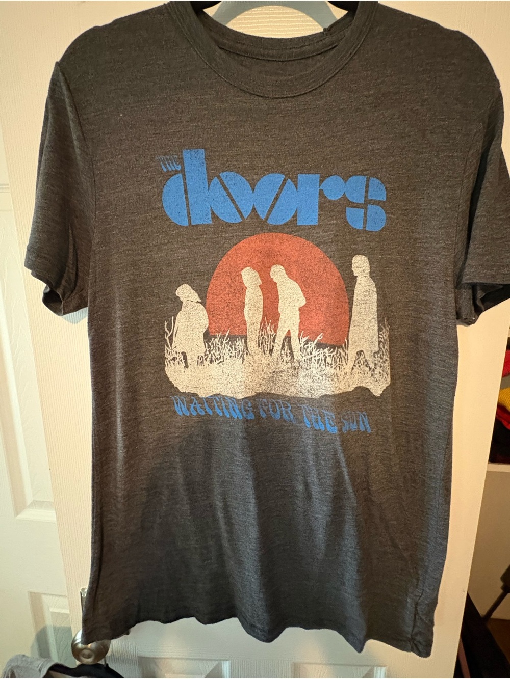 GAP Charcoal The Doors Graphic Tee with Blue Logo